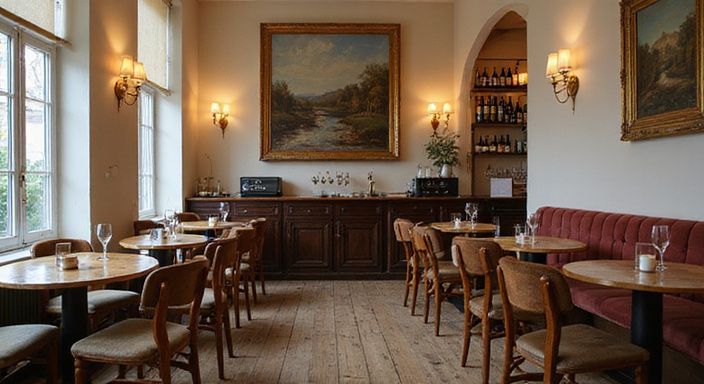 Intieme Belgische café-inrichting voor een speeddate-evenement. Intieme Belgische café-inrichting voor een speeddate-evenement.