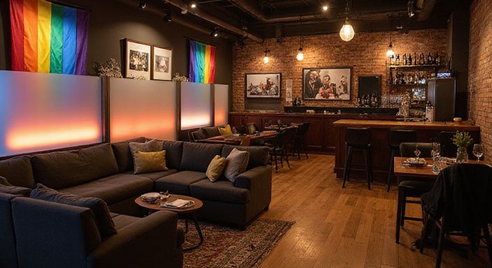 Een gezellige lounge met stijlvolle meubels en kunstzinnige decoraties. Een gezellige lounge met stijlvolle meubels en kunstzinnige decoraties.